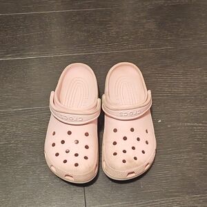 CROCS Womens Light Pink Water Shoes
